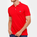 Camisa Gola Polo Lacoste Regular Fit Vermelha